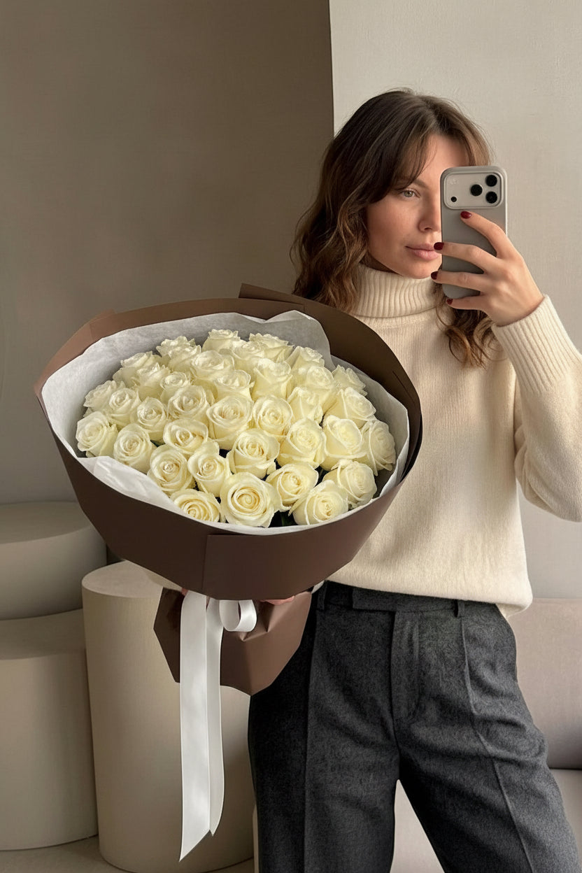 PREMIUM WHITE ROSES